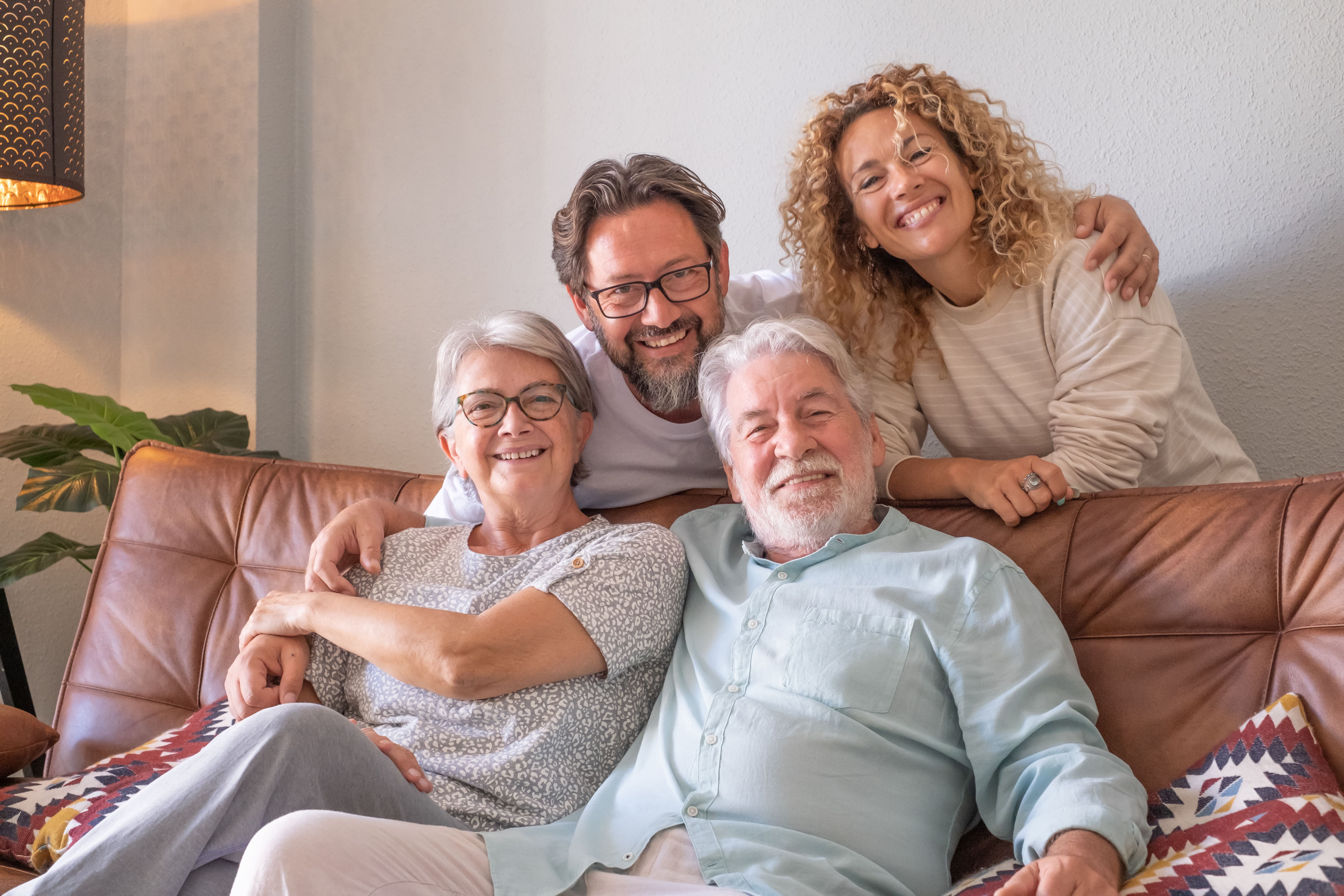 senior couple planning retirement, life insurance concept, warm and positive mood